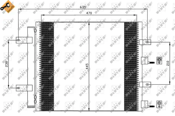 Finale Aktion NRF 35604 - Kondensator, Klimaanlage - EASY FIT