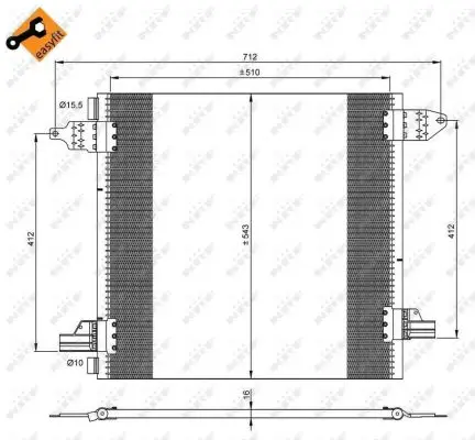 NRF 35702 - Kondensator, Klimaanlage - EASY FIT Bestseller