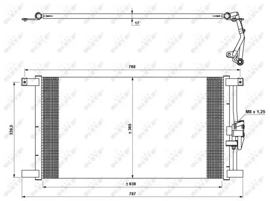NRF 35640 - Kondensator, Klimaanlage - EASY FIT Solange Der Vorrat Reicht