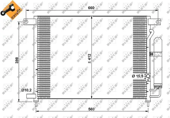 NRF 35766 - Kondensator, Klimaanlage - EASY FIT Neue Ware