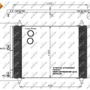 Sonderangebot NRF 35843 - Kondensator, Klimaanlage - EASY FIT