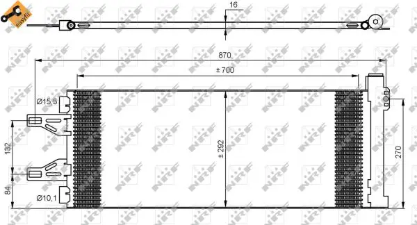 NRF 35894 - Kondensator, Klimaanlage - EASY FIT Wochenendangebot