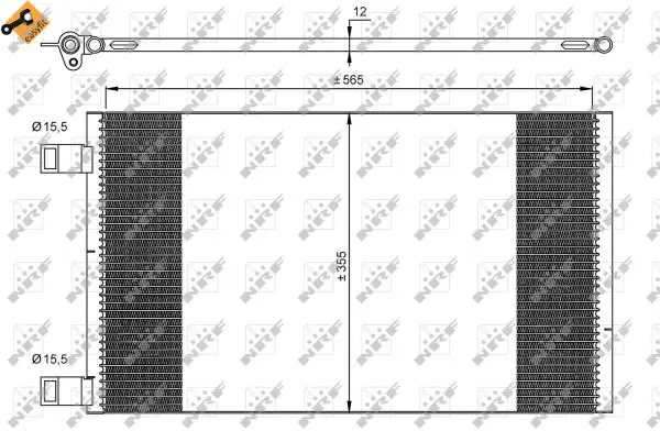 Echt NRF 35902 - Kondensator, Klimaanlage - EASY FIT