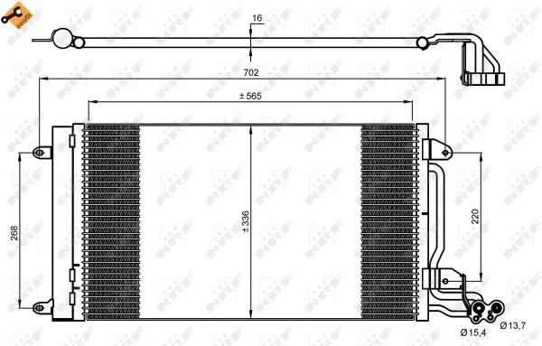 Top-Preis NRF 35910 - Kondensator, Klimaanlage - EASY FIT