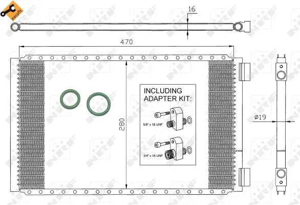 Letzte Chance NRF 35950 - Kondensator, Klimaanlage - EASY FIT
