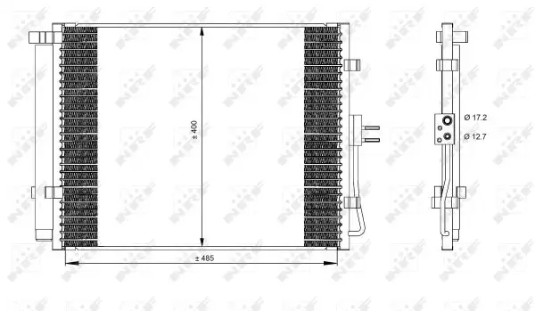 NRF 35984 - Kondensator, Klimaanlage - EASY FIT Markenprodukt
