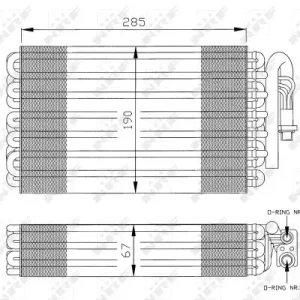Sonderangebot NRF 36026 - Verdampfer, Klimaanlage - EASY FIT