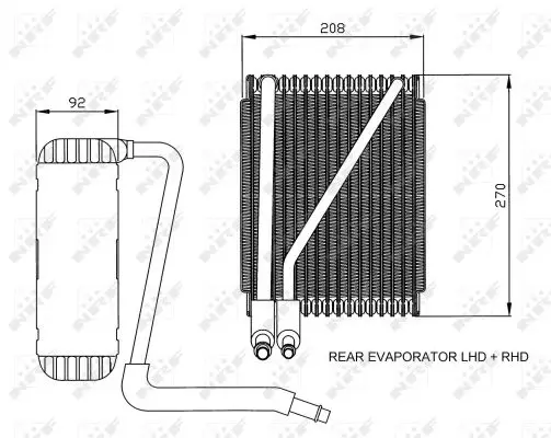 NRF 36044 - Verdampfer, Klimaanlage - EASY FIT Echt