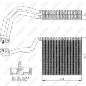 Expressversand NRF 36138 - Verdampfer, Klimaanlage - EASY FIT