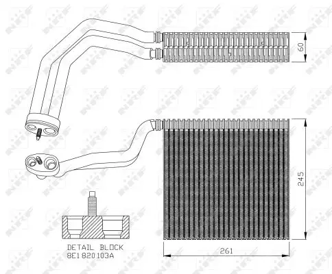 Expressversand NRF 36138 - Verdampfer, Klimaanlage - EASY FIT