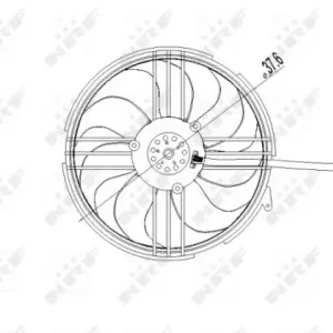 Aktuell NRF 47409 - Lüfter, Motorkühlung