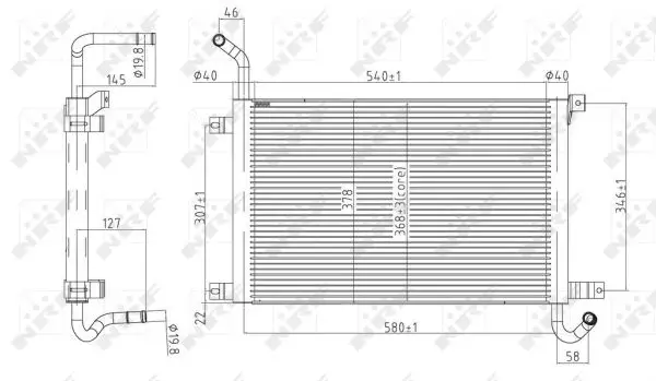 Beliebt NRF 50144 - Kühler, Motorkühlung