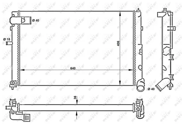 Sichere Zahlung NRF 50418 - Kühler, Motorkühlung