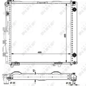 Angebot NRF 504258 - Kühler, Motorkühlung - EASY FIT