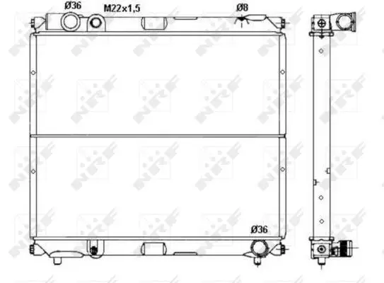 Preisreduziert NRF 50433 - Kühler, Motorkühlung