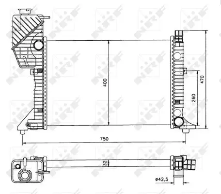 NRF 50559 - Kühler, Motorkühlung - EASY FIT Wochenendangebot