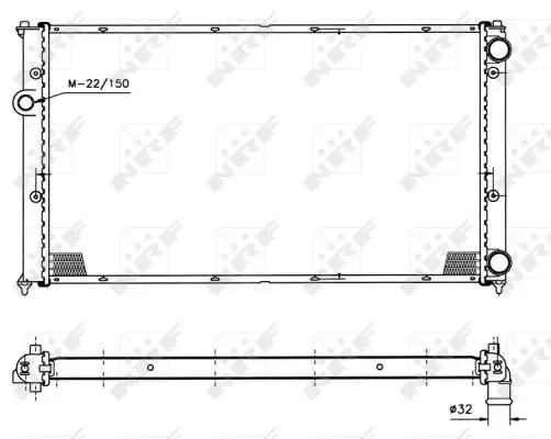 Rabatt NRF 50458 - Kühler, Motorkühlung