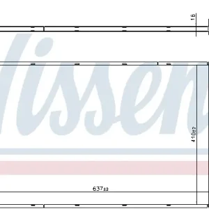 NISSENS 606608 - Kühler, Motorkühlung Wochenendangebot