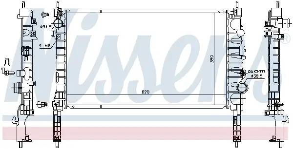 Nur Für Kurze Zeit NISSENS 630774 - Kühler, Motorkühlung - ** FIRST FIT **