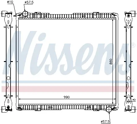 Mega-Angebot NISSENS 64067A - Kühler, Motorkühlung