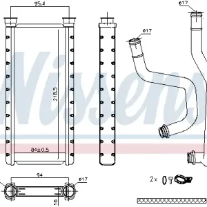 Schneller Versand NISSENS 707183 - Wärmetauscher, Innenraumheizung - ** FIRST FIT **