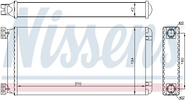 NISSENS 71302 - Wärmetauscher, Innenraumheizung Zertifiziert