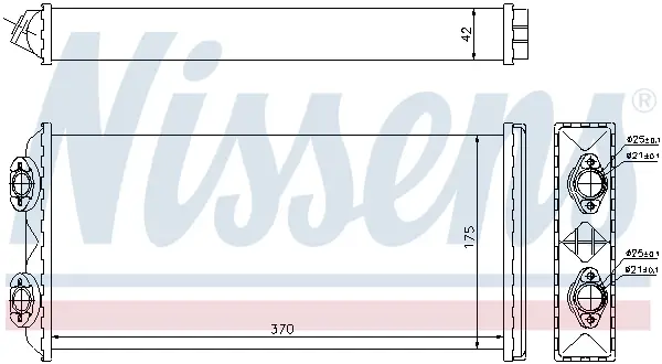 Kracherpreis NISSENS 71925 - Wärmetauscher, Innenraumheizung