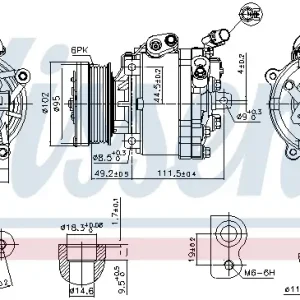 Versand Am Gleichen Tag NISSENS 890666 - Kompressor, Klimaanlage - ** FIRST FIT **