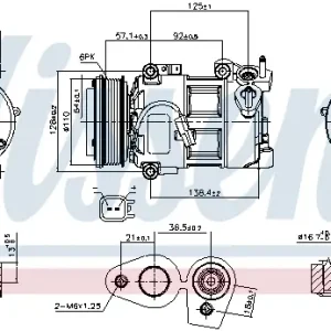 Zertifiziert NISSENS 890693 - Kompressor, Klimaanlage - ** FIRST FIT **
