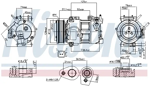Zertifiziert NISSENS 890693 - Kompressor, Klimaanlage - ** FIRST FIT **