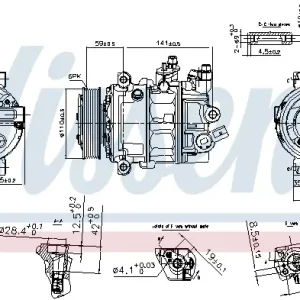 Top-Angebot NISSENS 890754 - Kompressor, Klimaanlage - ** FIRST FIT **
