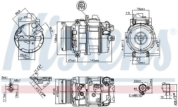 Aktuell NISSENS 89212 - Kompressor, Klimaanlage - ** FIRST FIT **
