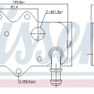 Billig NISSENS 90781 - Ölkühler, Motoröl