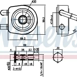 Schneller Versand NISSENS 91102 - Ölkühler, Automatikgetriebe