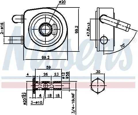 Schneller Versand NISSENS 91102 - Ölkühler, Automatikgetriebe