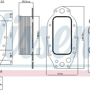 Expressversand NISSENS 91121 - Ölkühler, Motoröl - ** FIRST FIT **