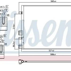 Ausverkauf NISSENS 940404 - Kondensator, Klimaanlage