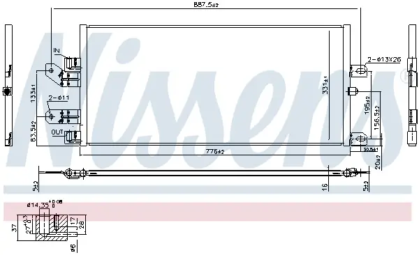 NISSENS 940486 - Kondensator, Klimaanlage Direkt Vom Hersteller