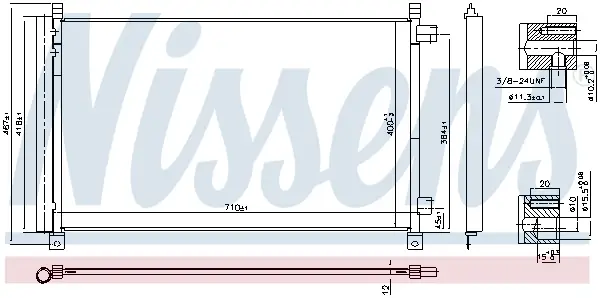 NISSENS 940548 - Kondensator, Klimaanlage - ** FIRST FIT ** Sichere Zahlung