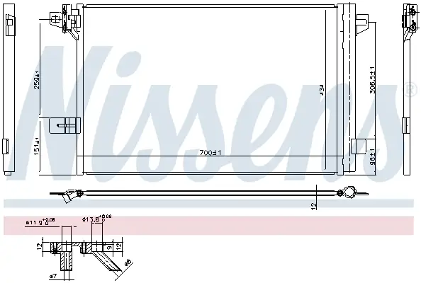 Sichere Zahlung NISSENS 940732 - Kondensator, Klimaanlage - ** FIRST FIT **