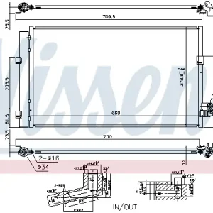Rabatt NISSENS 940748 - Kondensator, Klimaanlage - ** FIRST FIT **