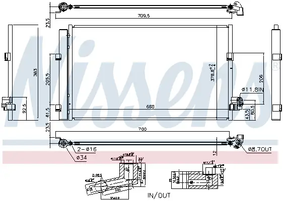 Rabatt NISSENS 940748 - Kondensator, Klimaanlage - ** FIRST FIT **