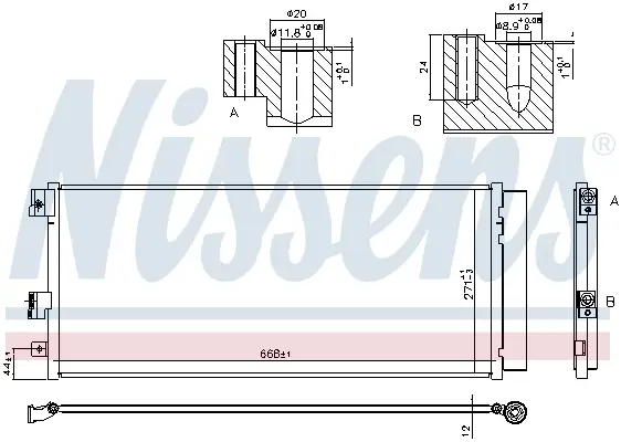 NISSENS 940791 - Kondensator, Klimaanlage - ** FIRST FIT ** Günstig