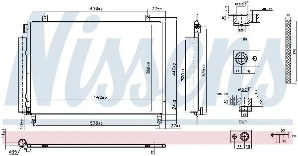 NISSENS 941171 - Kondensator, Klimaanlage Ausverkauf