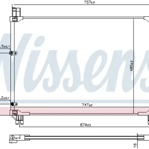Neue Ware NISSENS 941218 - Kondensator, Klimaanlage