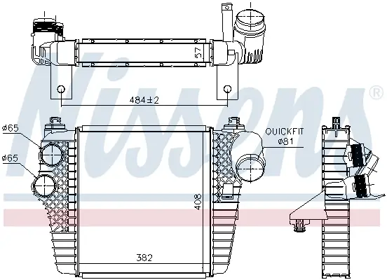 NISSENS 961203 - Ladeluftkühler - ** FIRST FIT ** Top-Angebot