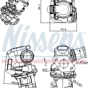 Sonderaktion NISSENS 98150 - AGR-Ventil - ** FIRST FIT **