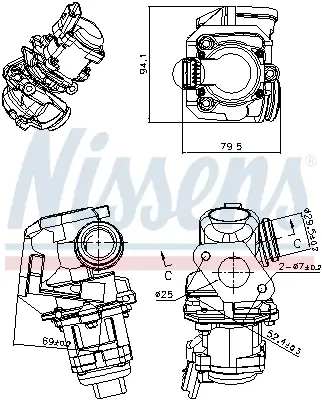 Sonderaktion NISSENS 98150 - AGR-Ventil - ** FIRST FIT **