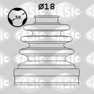 SASIC 1906168 - Faltenbalgsatz, Antriebswelle Begrenztes Angebot