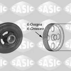 Angebot SASIC 2156084 - Riemenscheibe, Kurbelwelle